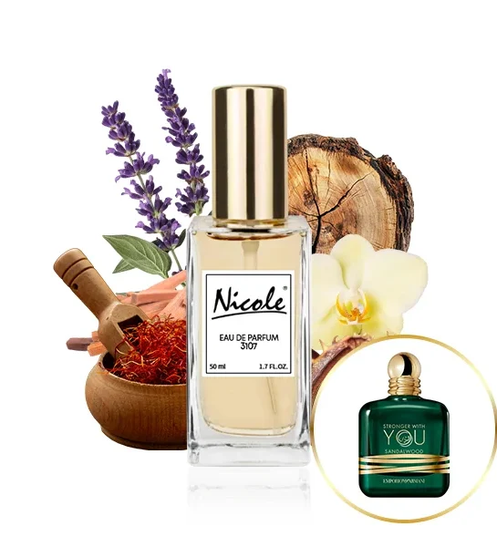 Nicole 3107 EDP inspirisan Stronger With You Sandalwood Giorgio Armani